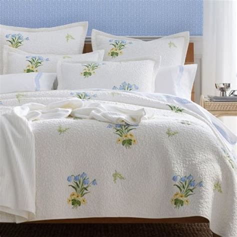 The Company Store Legends Hotel Cecelia Floral Cotton Matelasse Coverlet Company Store Bedding