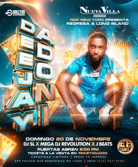 Dj Adoni Tickets Boletosexpress