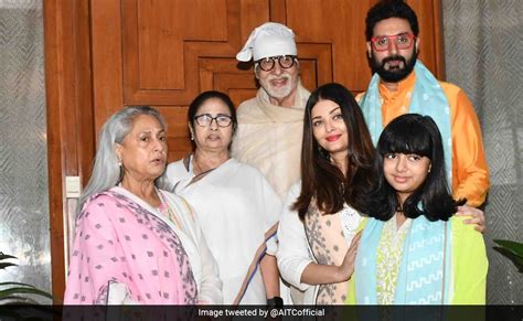 Mamata Banerjee Visits Bachchans In Mumbai Ties Rakhi To Amitabh