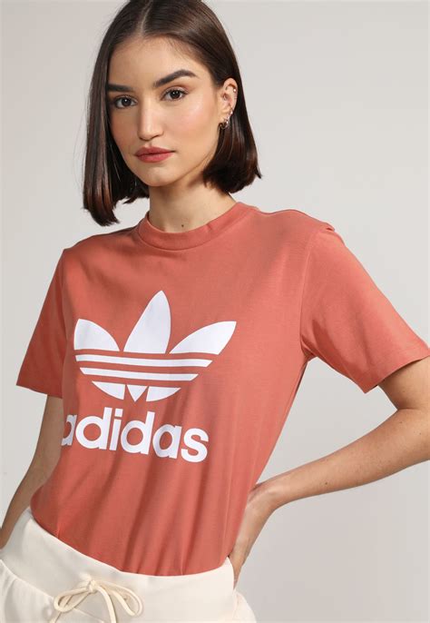 Camiseta Adidas Originals Trefoil Rosa Compre Agora Dafiti Brasil