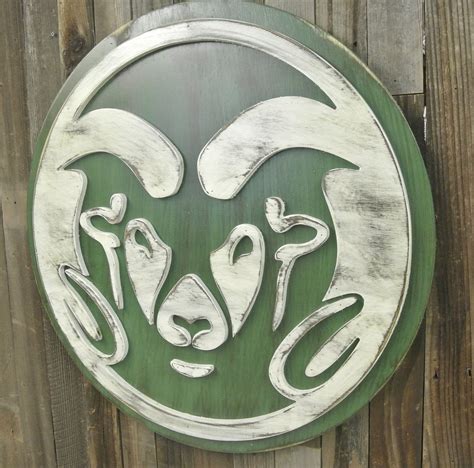 CSU Rams Logo, Distressed, Weathered, College Football, Man Cave, Sports Bar, Ft. Collins ...