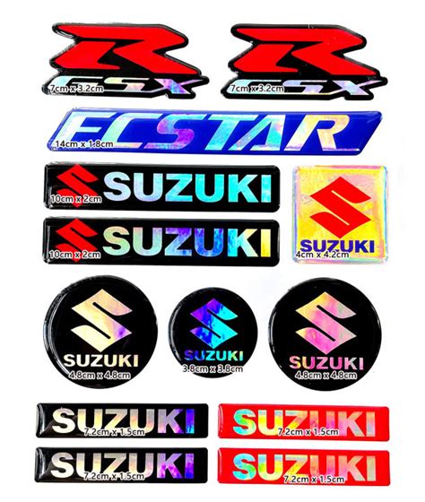 Suzuki GSX Logo 3D Z Logo Laser Rainbow Motorcycle Decal Fuel Tank ...