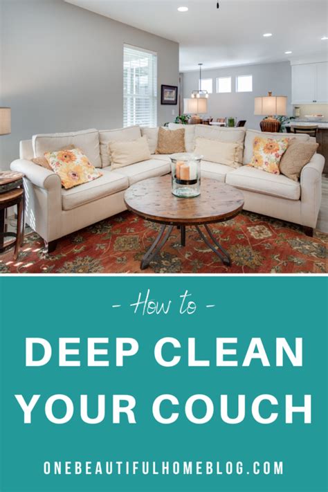 How To Clean A Microfiber Couch {It's Easy!} - One Beautiful Home