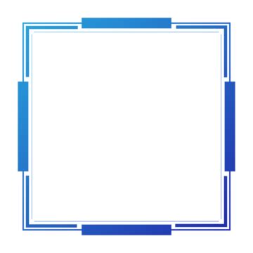 Blue Square Frame PNG Transparent Images Free Download | Vector Files ...