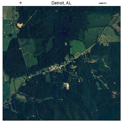 Aerial Photography Map of Detroit, AL Alabama