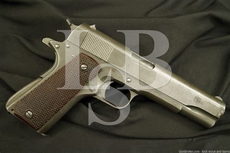 Wwii Us Colt Model 1911 A1 M1911a1 45 Acp Semi Auto Pistol 1942 1943