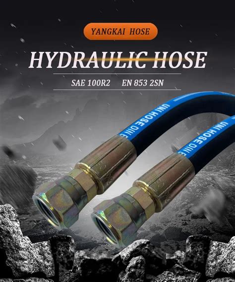 High Pressure Hydraulic Oil Hose R2 2sn Steel Wire Braided Washing