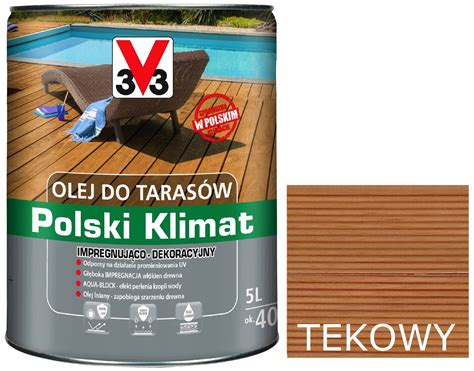 V33 OLEJ DO TARASÓW 5L TEK 3V3 198 zł Oleje Chemia budowlana