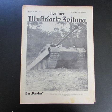 Berliner Illustrierte Zeitung Kampfpanzer Panther Jahrgang Nr