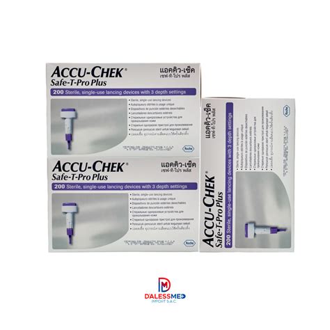 Lancetas Accu Chek Safe T Pro Plus Dalessmed Import S A C