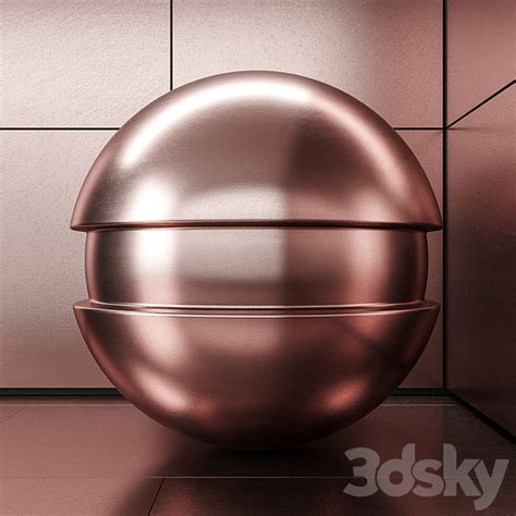 Brushed Copper 2 3d Model Free Download 3dsky Decor Helper