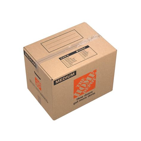 The Home Depot 21 In L X 15 In W X 16 In D Medium Moving Box With Handles Mbx The Home Depot