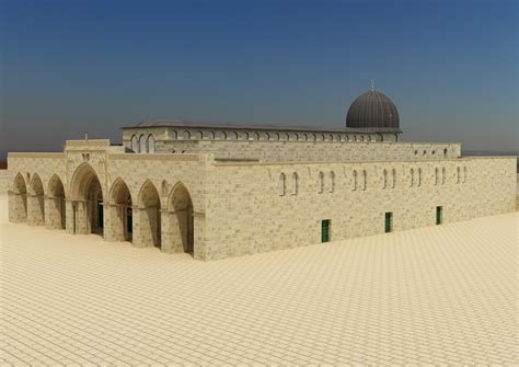 ArtStation - Al-Aqsa Mosque interior- exterior 3ds max vray model ...