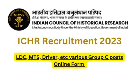 ICHR Recruitment 2023 MTS LDC Driver Etc Cancelled Check Notice