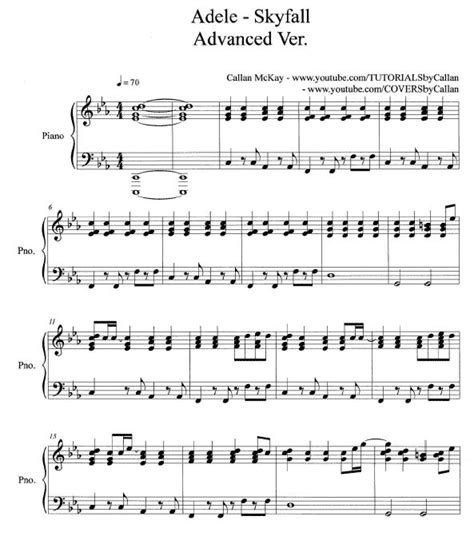 Skyfall - Adele Sheet Music