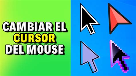 Como CAMBIAR El CURSOR Del MOUSE YouTube