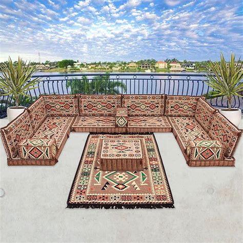 Gray Color U Shaped Arabic Sofa Set Arabic Majlis Turkish 54 OFF