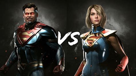 Superman Vs Supergirl Injustice 2 Youtube