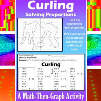 Curling A Math Then Graph Activity Solving Proportions Tpt