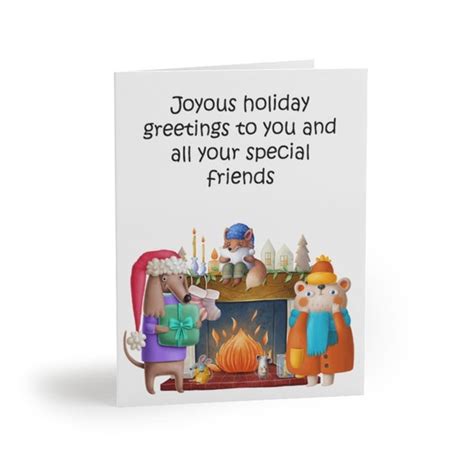 Special Friends Christmas Cards 8 Pack - Etsy