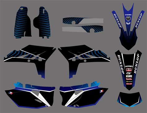 Nicecnc Motorcycle Background Graphic Sticker Kit For Yamaha Wr450f Wr