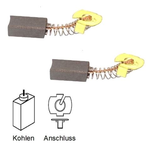 Kohlebürsten für Schleifer FLEX LW 1202 LW 2402A K34 10x12 5x20mm