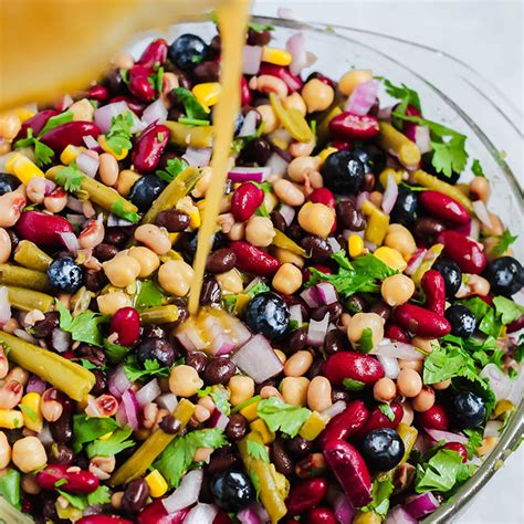 Blueberry Five Bean Salad Vegan And Gluten Free Emilie Eats