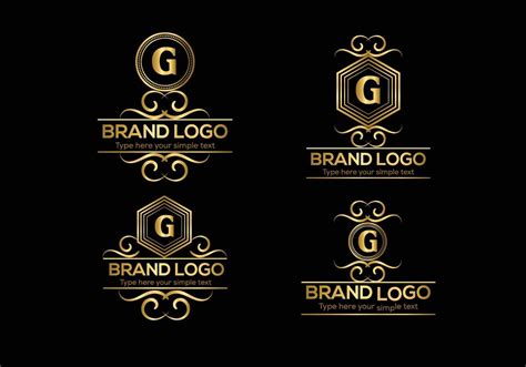 Initial Letter Luxury Logo Template In Vector Art For Restaurant And