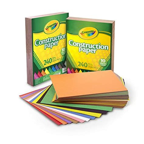 Crayola Bulk Construction Paper 10 Colors 480 Count