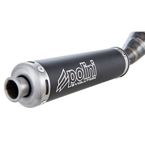 Racing Exhaust Polini Evolution Steel Clear Coated Aluminium Silencer