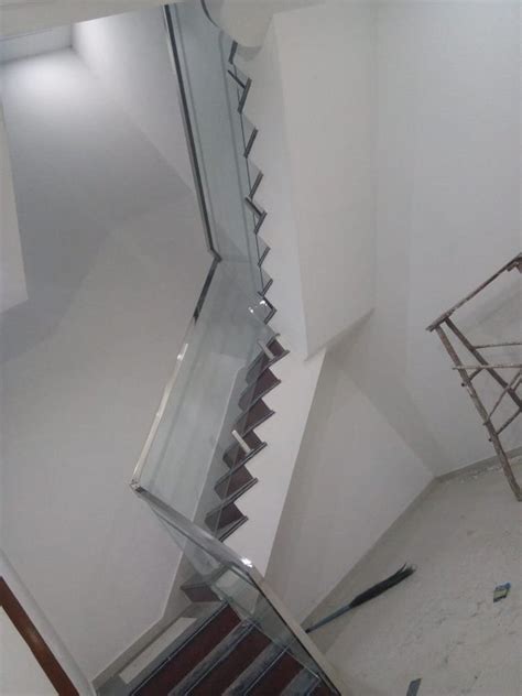 Silver Toughened Stainless Steel Glass Staircase Railing For Home At Best Price In Jaipur