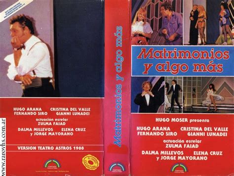 Matrimonios Y Algo Más Teatro 1988 Archivo Audiovisual Rarovhs 1988 Cine Argentino