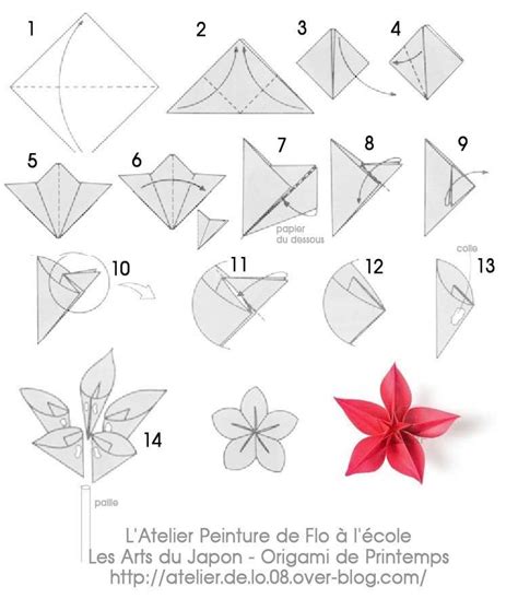 Origami Fleur Origami Tutorial Origami Fleur Origami Et Origami