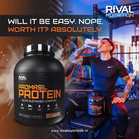 Jual Rival Promasil Protein 5lbs 5lb Whey Protein Blend Time Release