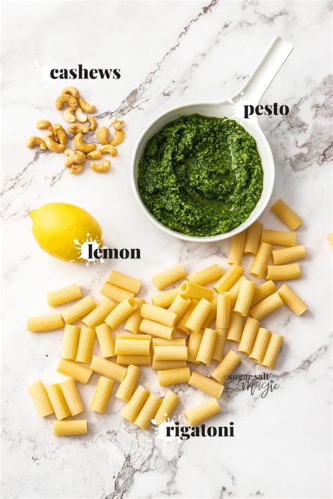 Celery Pesto Rigatoni Quick Weeknight Dinner Sugar Salt Magic