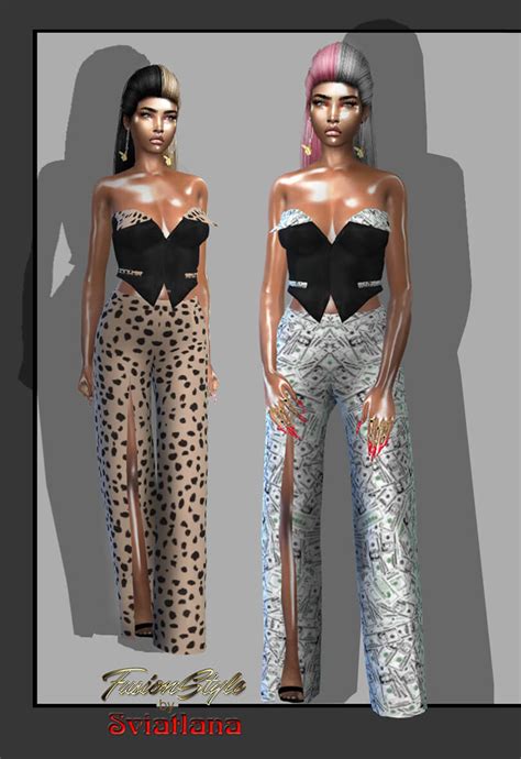 Sims 4 Suit Female Top Pants New Mesh The Sims Book