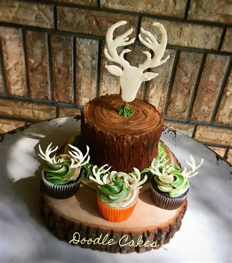 Deer Antler Cake For Hunter Grooms Cake Hunting Deer Hunting Cake