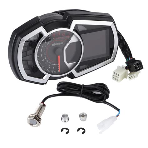 Odómetro Digital de 12V para motocicleta velocímetro con pantalla LCD