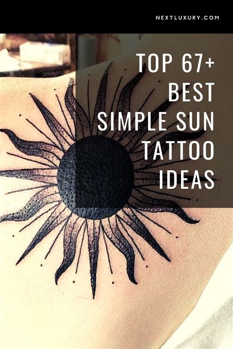 Cheery Simple Sun Tattoo Ideas Inspiration Guide Simple Sun