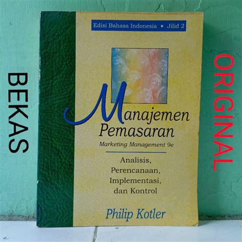 Jual Buku Manajemen Pemasaran Edisi Bahasa Indonesia Jilid Marketing