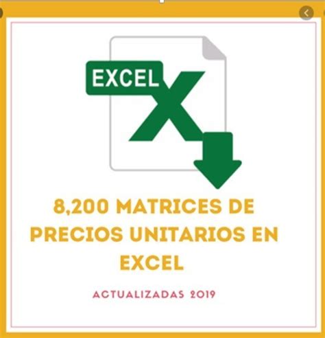 Matrices De Precios Unitarios MercadoLibre