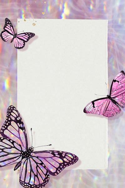 Pink Holographic And Glittery Butterfly Free Png Sticker Rawpixel