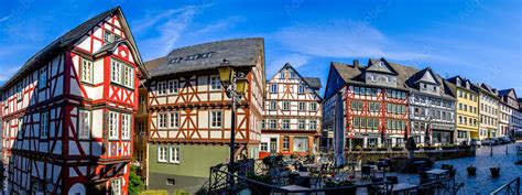 Wetzlar, Germany - June 19: famous old town with historic half-timbered ...