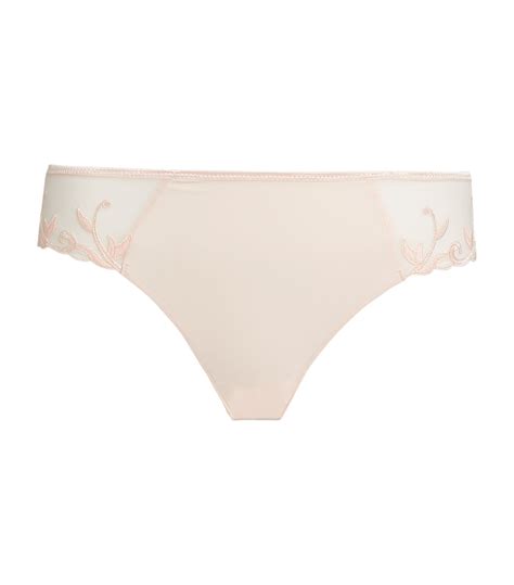 Womens Simone Perele Pink Andora Bikini Briefs Harrods Uk