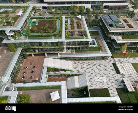 Aerial Photo Shows The First Near Zero Energy Building Cscec