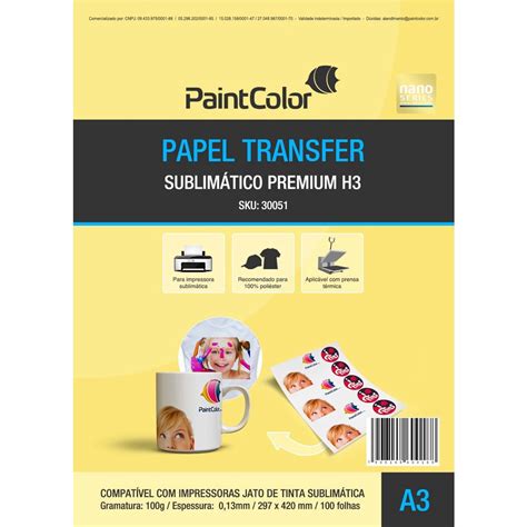 Papel Sublimático A3 Globinho Premium H3 100 Folhas Na Americanas