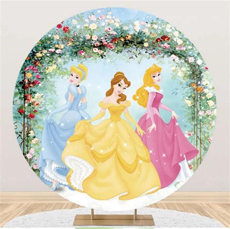 Princess Barbie Round Backdrop Circle Pink Wedding Photo - Etsy