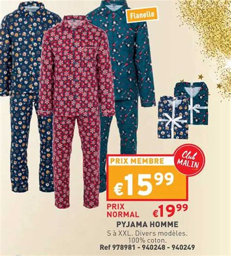 Offre Pyjama Homme Chez Trafic