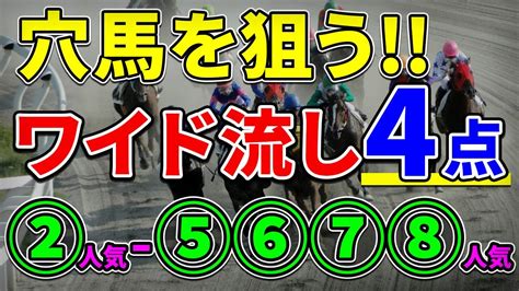 【競馬検証】②人気 ⑤⑥⑦⑧人気｜ワイド流し4点で勝利なるか？ 競馬動画まとめ