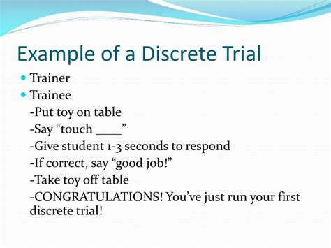 Ppt Aba And Discrete Trial Teaching Powerpoint Presentation Id 279896